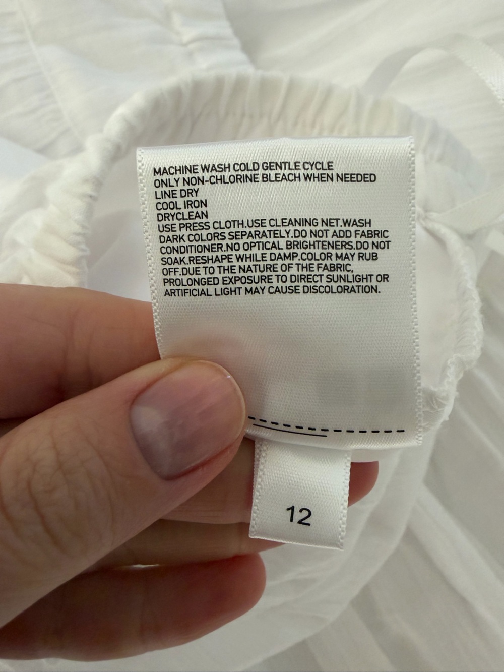 Uniqlo Gauzy White Cotton Tiered Maxi Skirt - Picture 6 of 6